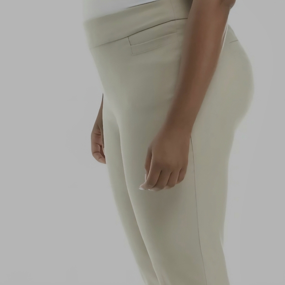 NWT Kim Rogers Women's Tan Straight Leg Pants - Picture 1 of 14